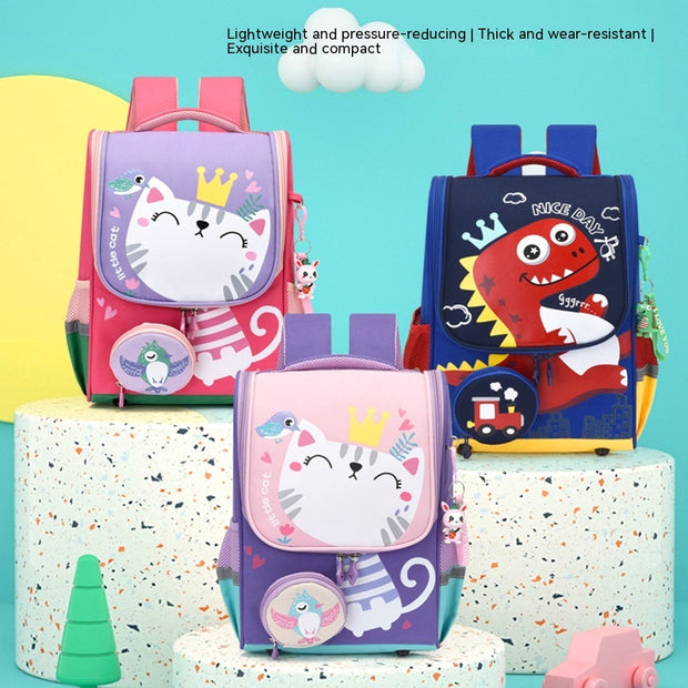 Children's Schoolbag Cartoon Dinosaur Space Backpac