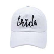 Women's Fashion Casual Letter Embroidered Wedding Baseball Hat