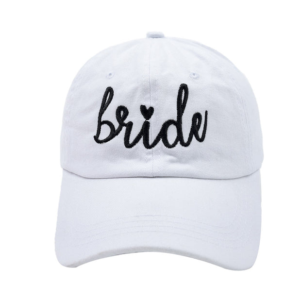 Women's Fashion Casual Letter Embroidered Wedding Baseball Hat