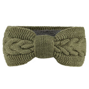 Women's Fleece-lined Wool Bow Hair Band