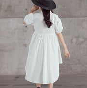 Women's Summer New Short Sleeve Lapel Shirt Dress