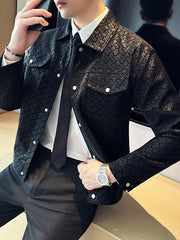 Men's Lapel Short Multi Pocket Jacket