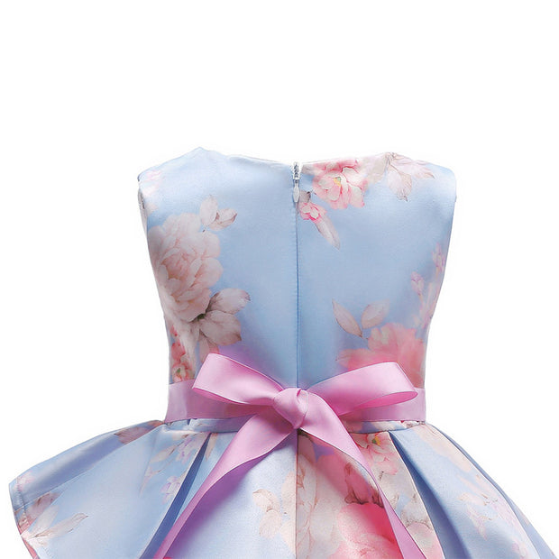 Printed Princess Dress Bow Dress