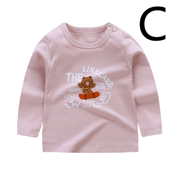 Baby Clothes Boys And Girls Cotton Long-sleeved T-shirt