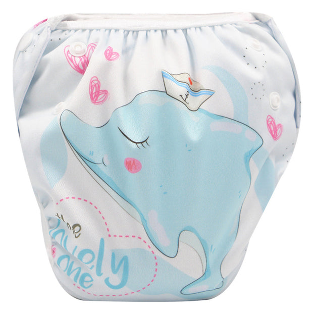 Children cartoon swimming trunks