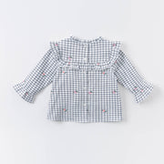 Baby cotton plaid shirt