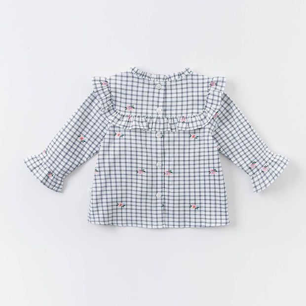 Baby cotton plaid shirt