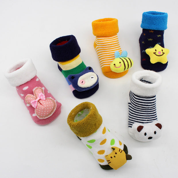 Stitching doll socks baby baby floor socks