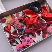 A 17-piece set of children's hair accessories