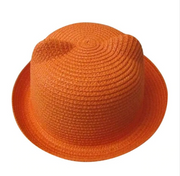 Summer hat Korean cute cat ears straw hat sun hat sun hat