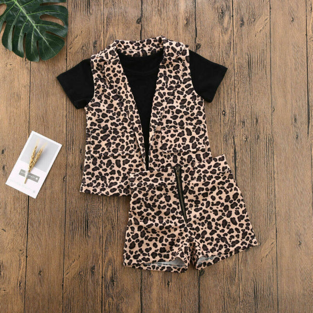 Leopard print suit for children