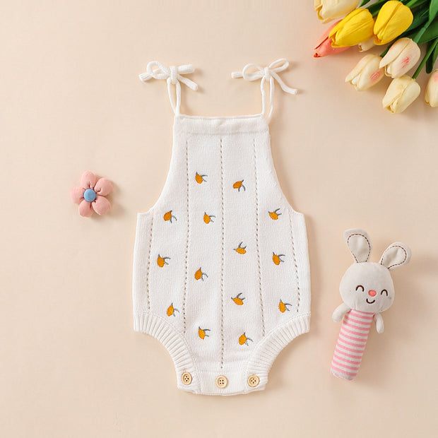 Summer Cotton Baby Sleeveless Jumpsuit