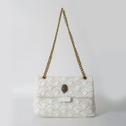 Embroidery Thread Small Square Rainbow Chain Bag