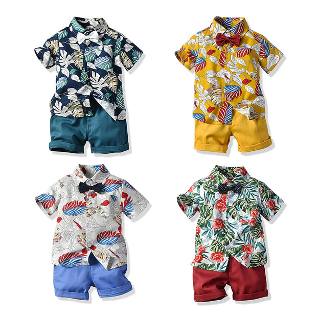 Children's summer boys' shirt and shorts