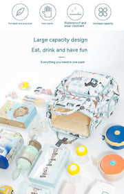 Fashion Waterproof Printed Nylon Multi-functional Large Capacity Backpack Portable Mummy Bag