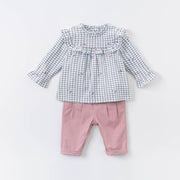 Baby cotton plaid shirt