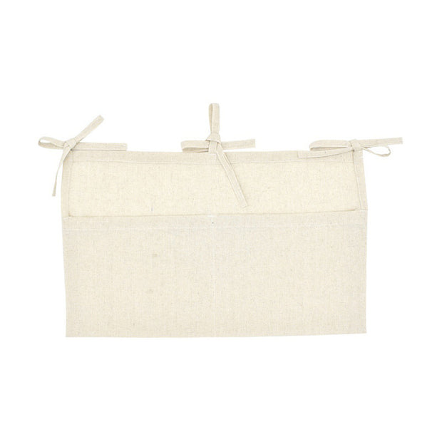 Linen Double Compartment Storage Hanging Bag