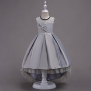 Children's Dress Princess Dress Long Trailing Girl Lace Performance Wear