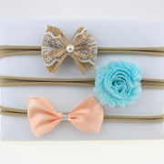 Baby stretch flower headband