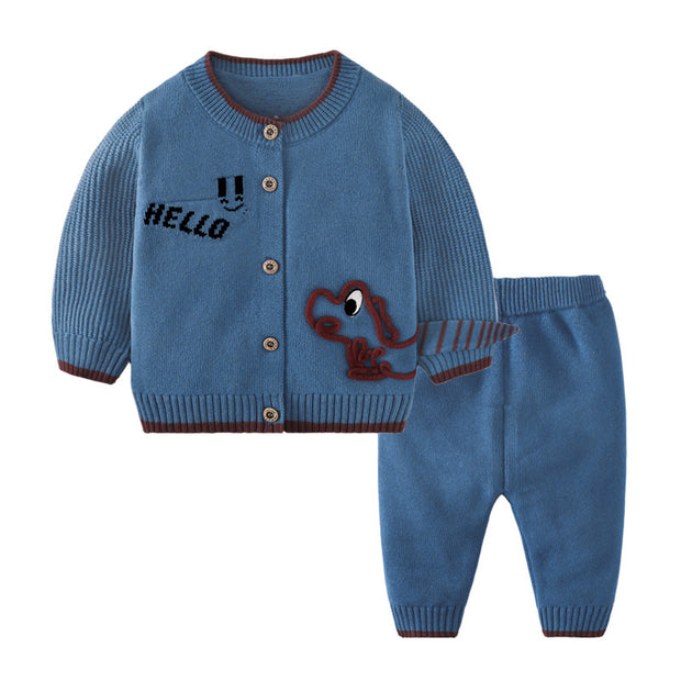 Children's Cardigan Suit Baby Outing Clothing