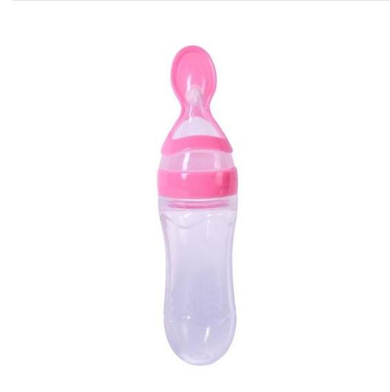 Silicone Training Rice Spoon, Infant Cereal Food Supplement, Safe Feeder