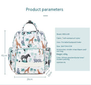 Fashion Waterproof Printed Nylon Multi-functional Large Capacity Backpack Portable Mummy Bag