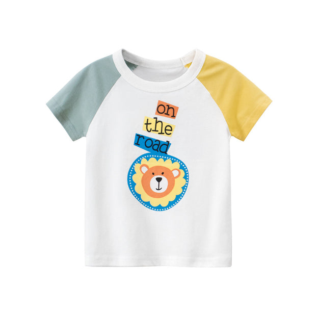 Girls' Short Sleeved T shirts Childrens Baby Clothes