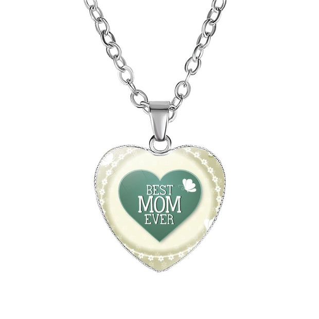 Mother's Day Gift Mom HeartPendant Necklace