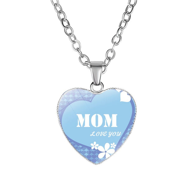 Mother's Day Gift Mom HeartPendant Necklace