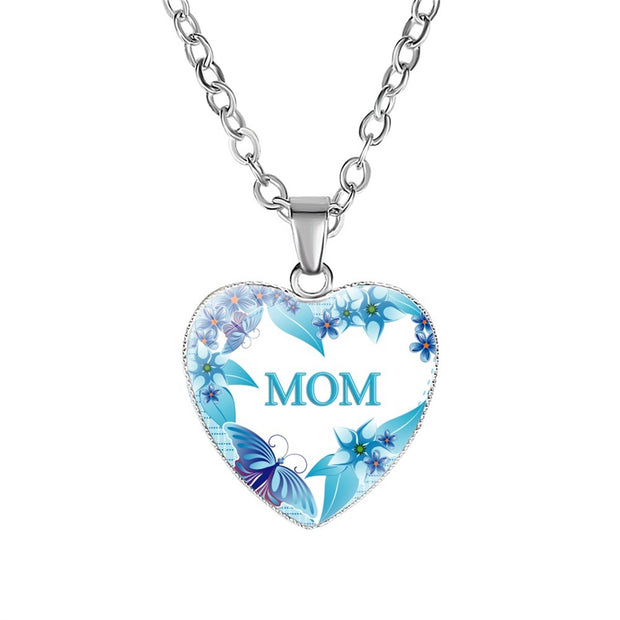 Mother's Day Gift Mom HeartPendant Necklace