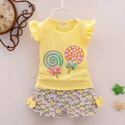 Girls Cartoon Two-Piece Children's Clothing