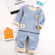 Thermal Underwear Suit Baby Plus Velvet Padded Home Service