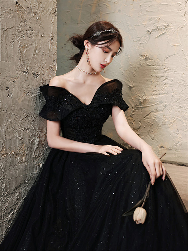 Temperament French Light Luxury Long Evening Dress