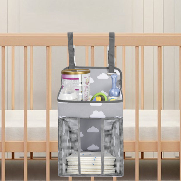 Baby Hanging Bag Diaper Bedside Storage Hanging Bag Clothes Finishing Storage Bag Oxford Cloth Storage Hanging Bag