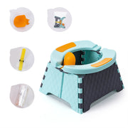 Baby Potty Training Seat Kids Toddler Outdoor Portable Folding Toilet Urinal Pot