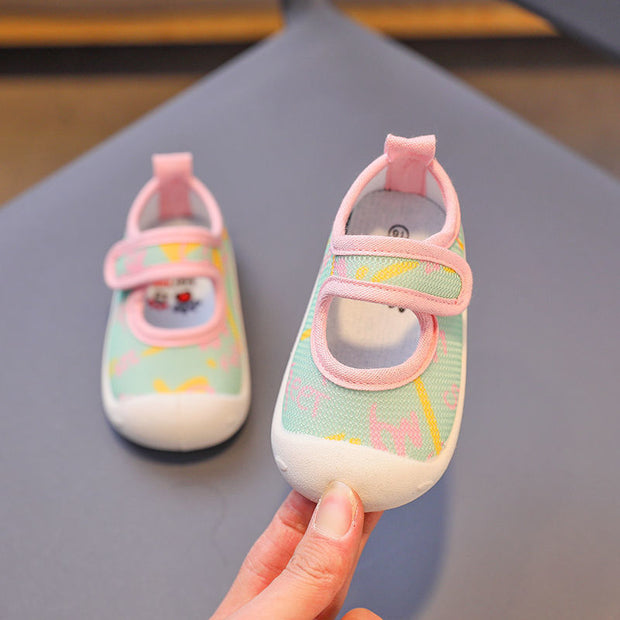 Baby Toddler Shoes Soft Sole Indoor Shoes Baby Shoes Male 1-2-3 A 4-Year-Old Girl'S Shoes Spring And Autumn Spring Cloth Shoes