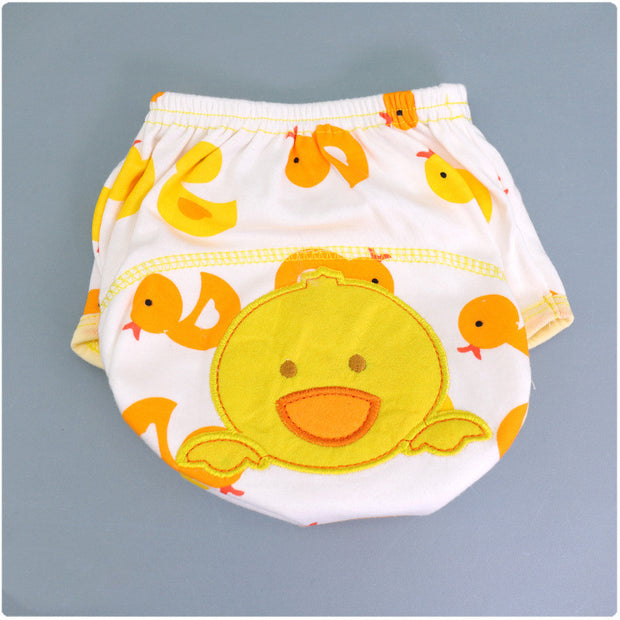 Summer Embroidered Baby Cotton Learning Pants  Diaper Pocket  Waterproof Training Pants  Leak-Proof Breathable Bread Pants