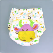 Summer Embroidered Baby Cotton Learning Pants  Diaper Pocket  Waterproof Training Pants  Leak-Proof Breathable Bread Pants