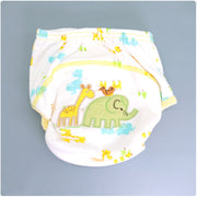 Summer Embroidered Baby Cotton Learning Pants  Diaper Pocket  Waterproof Training Pants  Leak-Proof Breathable Bread Pants