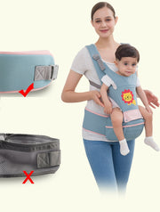 Newborn Baby Carrier Women Multifunctional Baby Carrier Baby Waist Stool Cotton T Shirts Dad Hands Free Baby Kangaroo Packet