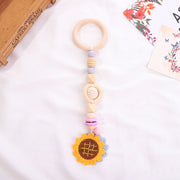 Wooden Ring Camel Rhea Gum Rattle Pendant