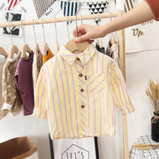 Children's Striped Shirt Long-sleeved Cotton