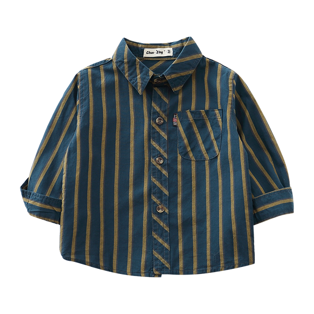 Children's Striped Shirt Long-sleeved Cotton