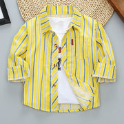 Boys Long Sleeve Plaid Shirt Jacket Spring