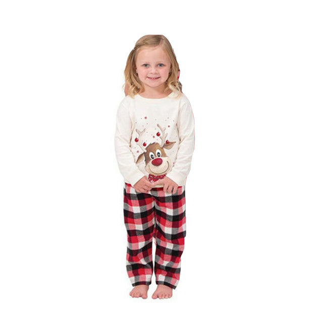 Elk Print Christmas Parent-child Outfit