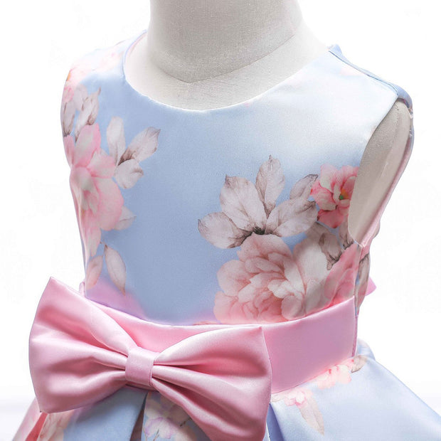 Printed Princess Dress Bow Dress