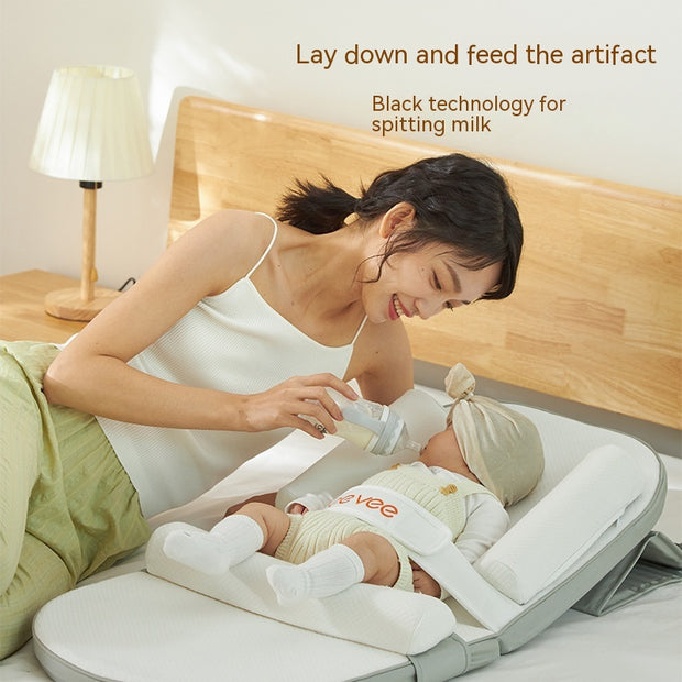 Babies' Milk Spilt Prevent Ramp Mat Anti-overflow And Choking Milk Newborn Spine Care Bed