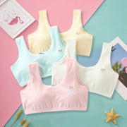 Primary Student Vest Female Junior High  Girl High School  Underwear Pure Cotton Bra