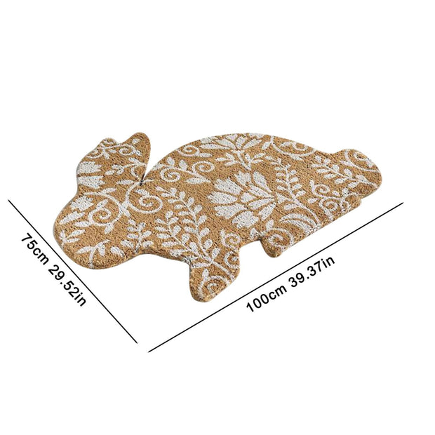 Rabbit Flannel Floor Mat Household Entrance Door Floor Mat