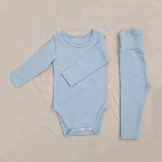 Children's Clothing Spring Baby Jumpsuit High Waist Belly Protection Pants Suit